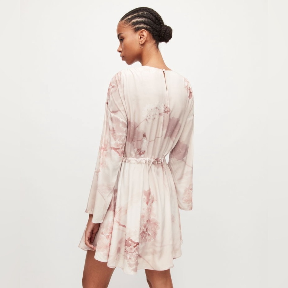 AllSaints Cassandra Ume Floral Mini Dress 16 - Picture 4 of 10